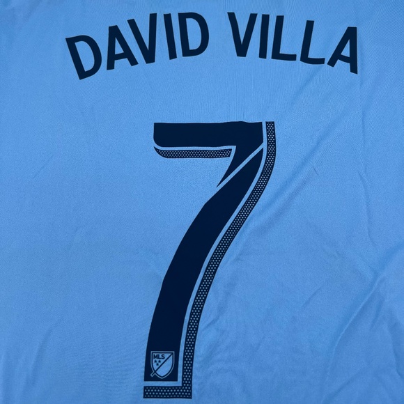 David Villa #7 New York City 2017/2018 Home ORIGINAL Adidas Soccer Jersey XXL - Picture 8 of 9
